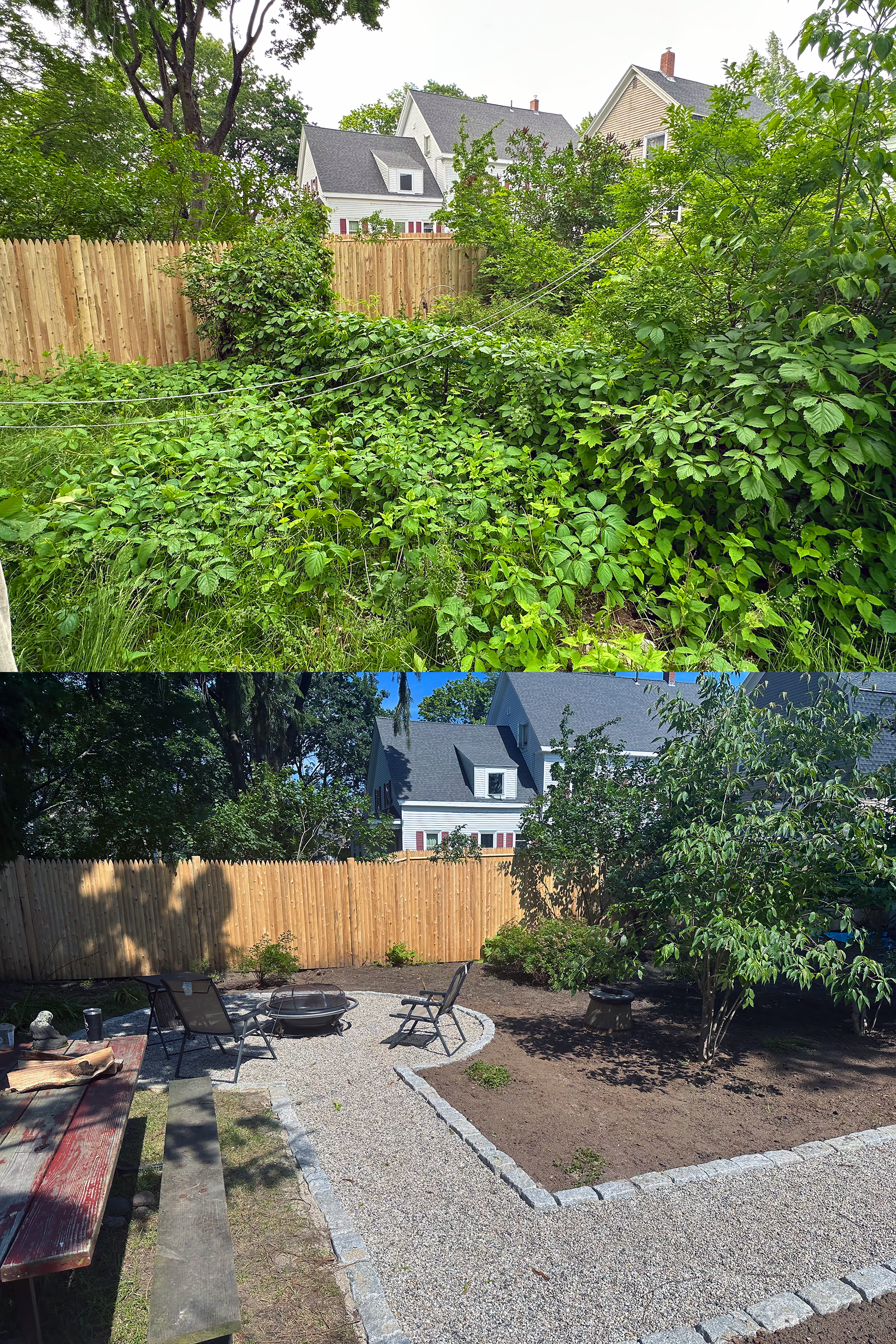 After landscaping project in Portland, Maine by Terra Landscaping